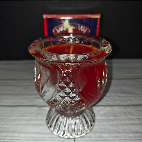 Avon Vintage Clearfire Transparent Fragrance Candle In Faceted Tulip Cup new - Picture 4 of 9